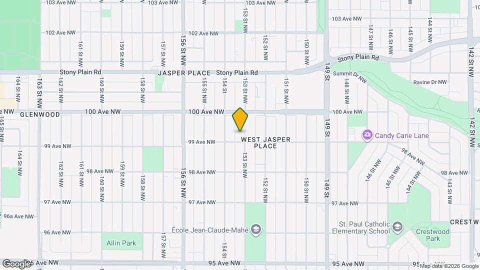 9910-9153 153 St NW Map and Location Details