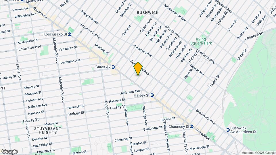 1105 Putnam Ave Mapa y Detalles de la Ubicación