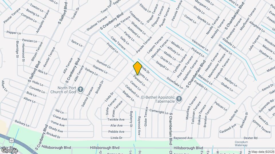 2730 Parasol Ln Map and Location Details