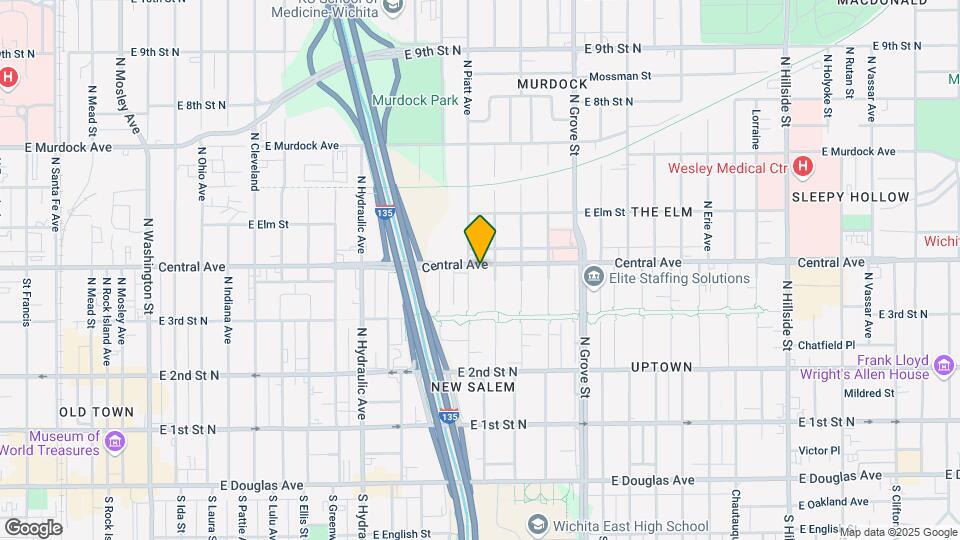 2015 E Central Ave Map and Location Details