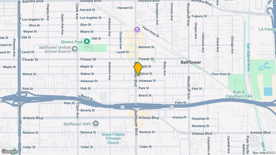 17012 Bellflower Blvd Map and Location Details