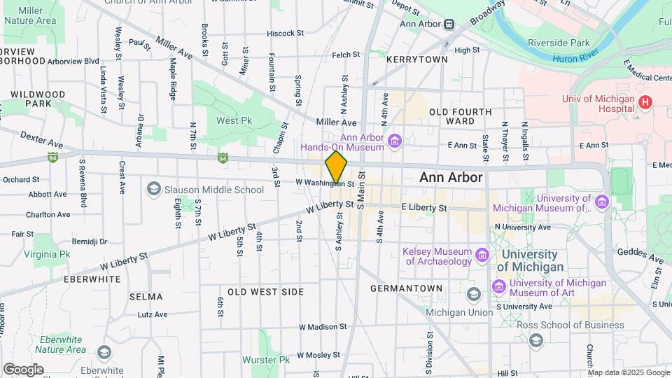 206 S Ashley St Map and Location Details