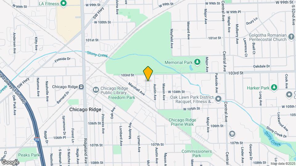10327 McVicker Ave Map and Location Details
