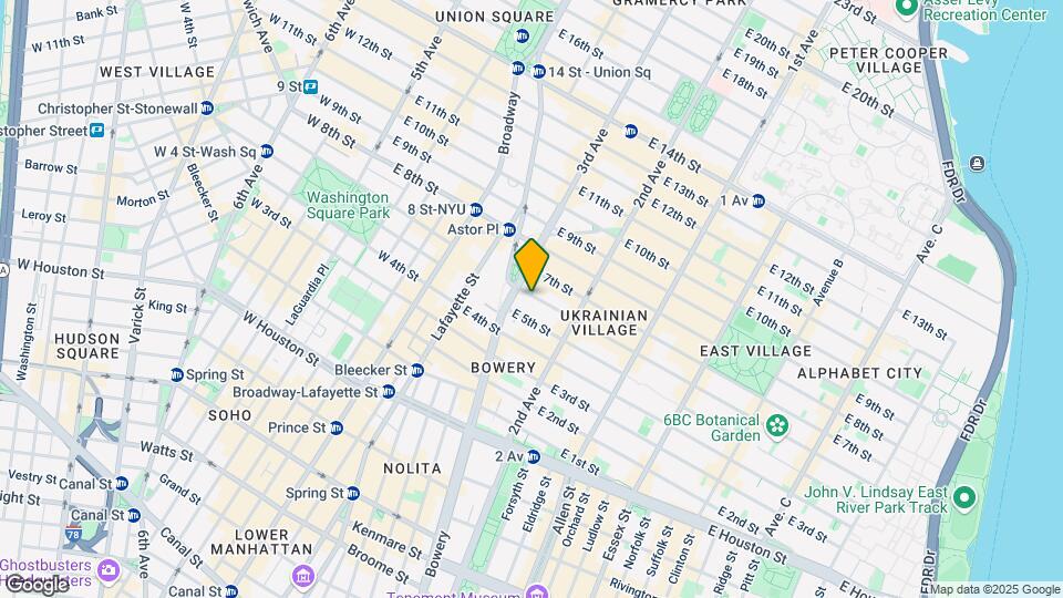 208 E 6th St Mapa y Detalles de la Ubicación