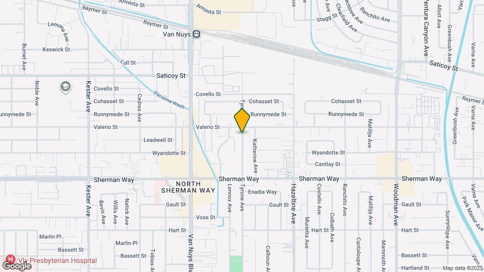 7345 Tyrone Ave Map and Location Details