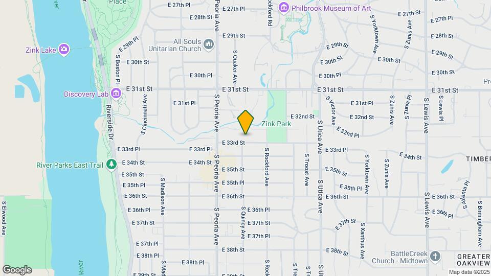1407 E 33rd St Map and Location Details