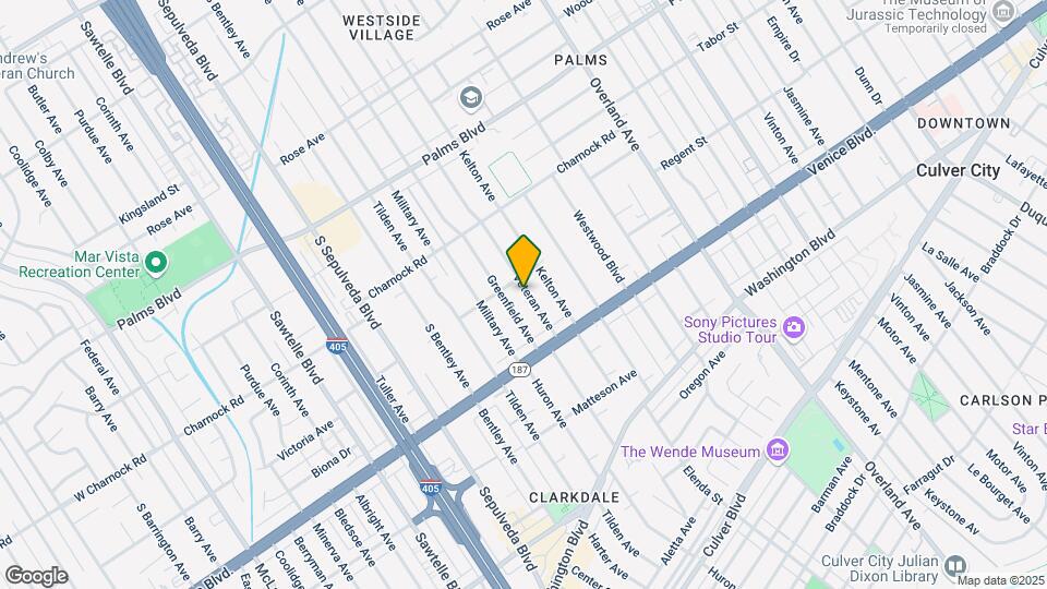 3715 Veteran Ave Map and Location Details