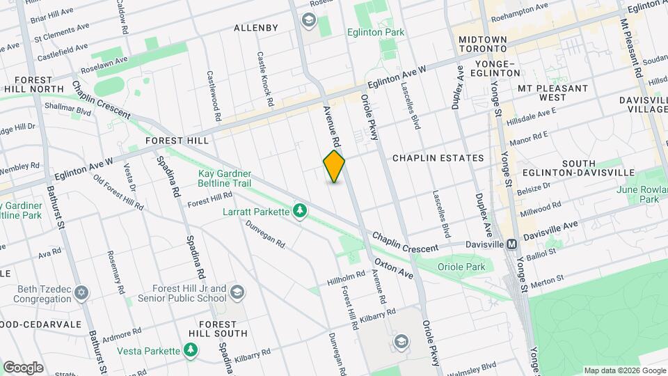 35 Braemar Ave, Unit Lower Map and Location Details