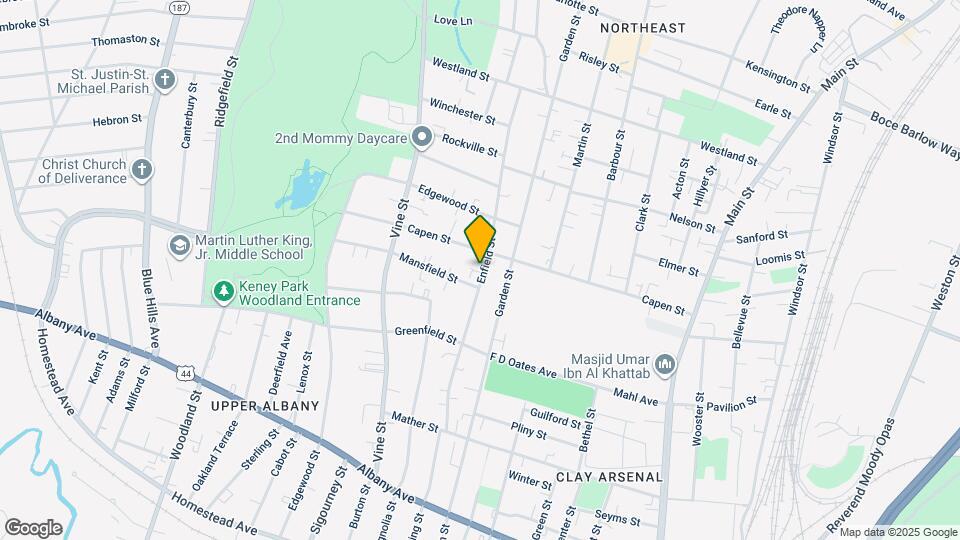 151 Enfield St Map and Location Details
