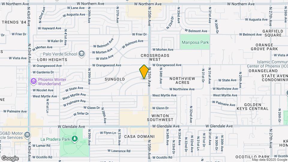 3514 W Northview Ave Map and Location Details