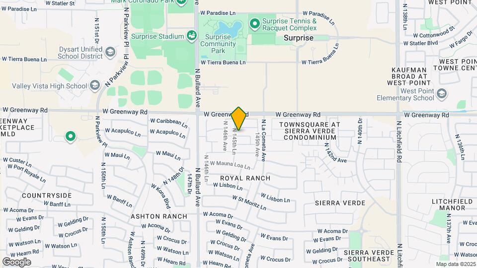 14586 W Port Au Prince Ln Map and Location Details