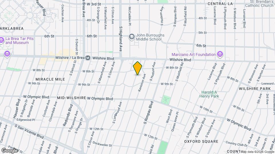 834 S Tremaine Ave Map and Location Details