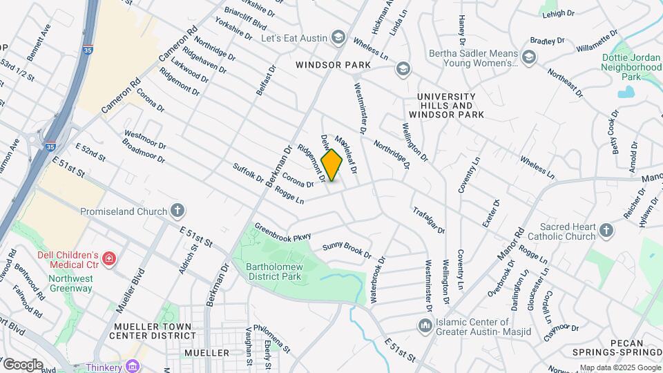 1912 Ridgemont Dr Mapa y Detalles de la Ubicación