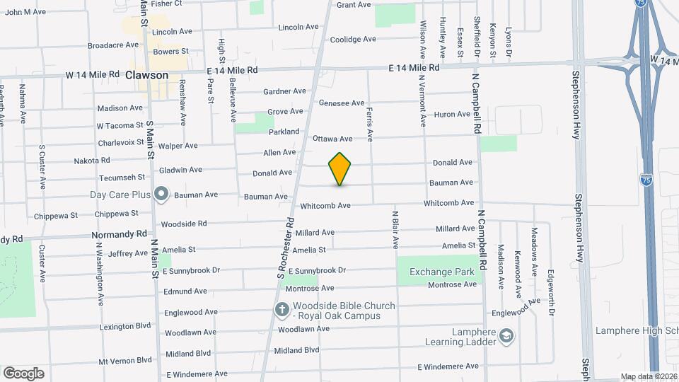 908 Bauman Ave Map and Location Details