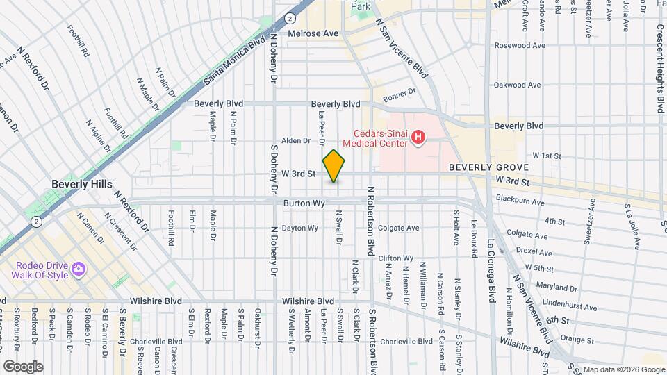 325 S Swall Dr, Unit 301 Map and Location Details