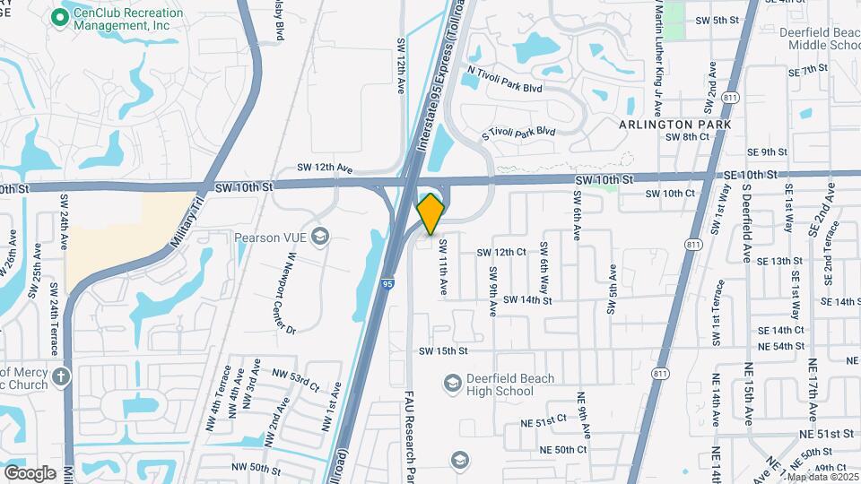 Furnished Studio - Deerfield Beach Map and Location Details