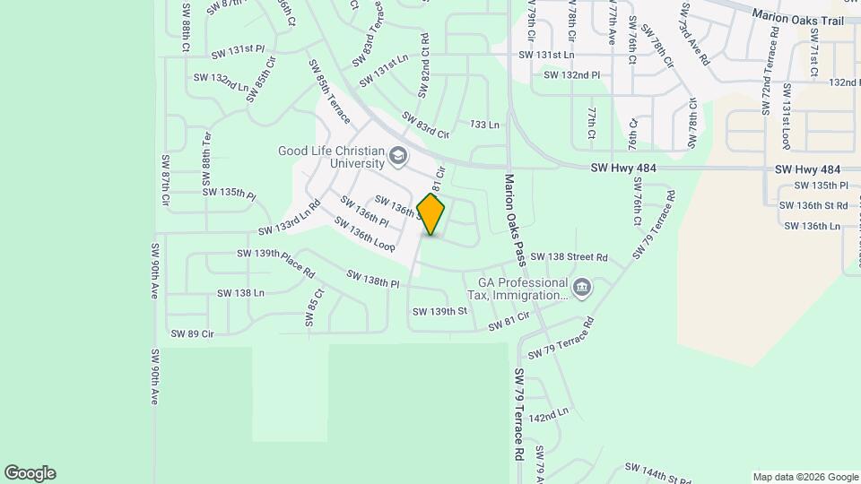 8151 SW 135th Loop Map and Location Details