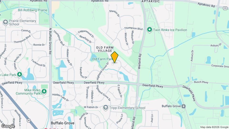 1233 S Wellington Ct Map and Location Details