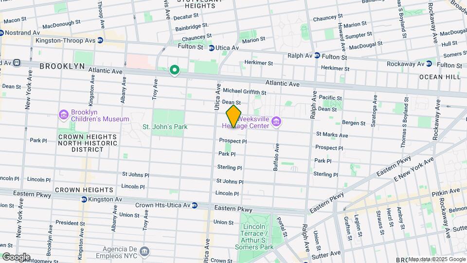 1228 Saint Marks Ave Mapa y Detalles de la Ubicación