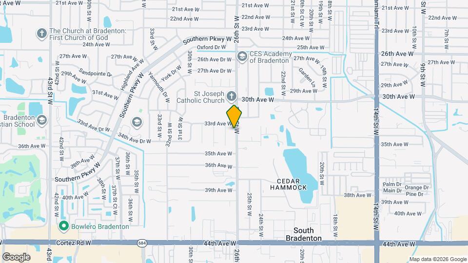 3312 26th St W Map and Location Details