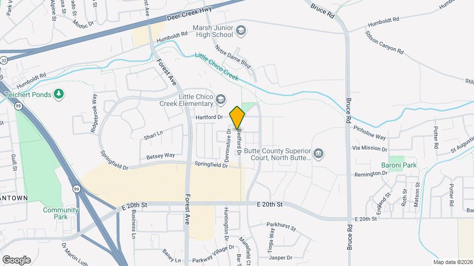 1826 Bedford Dr Map and Location Details