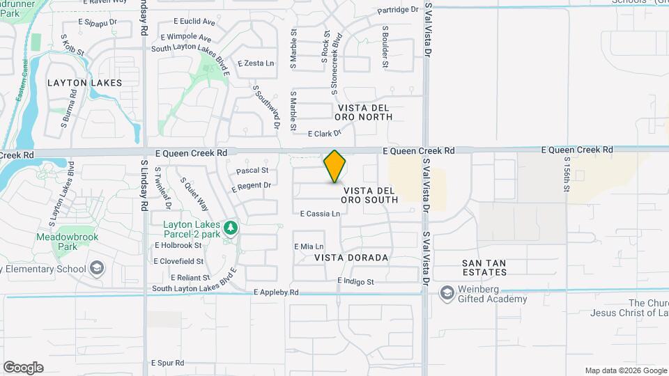1341 E Strawberry Dr Map and Location Details
