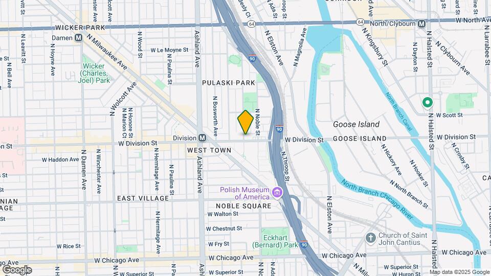 1424 W Division St, Unit M08H Map and Location Details