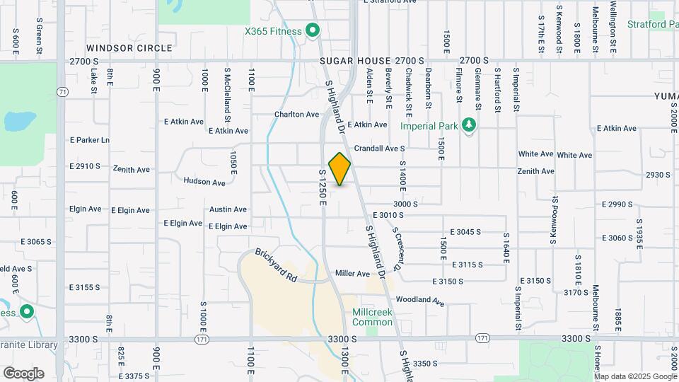 1272 E Hudson Ave Map and Location Details