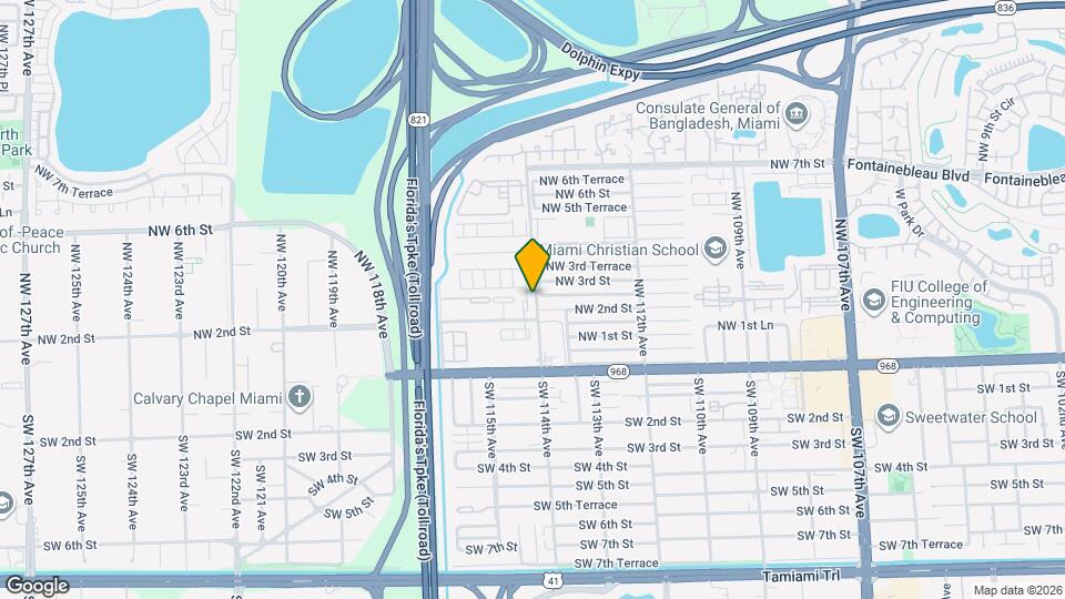 240 NW 114th Ave Map and Location Details