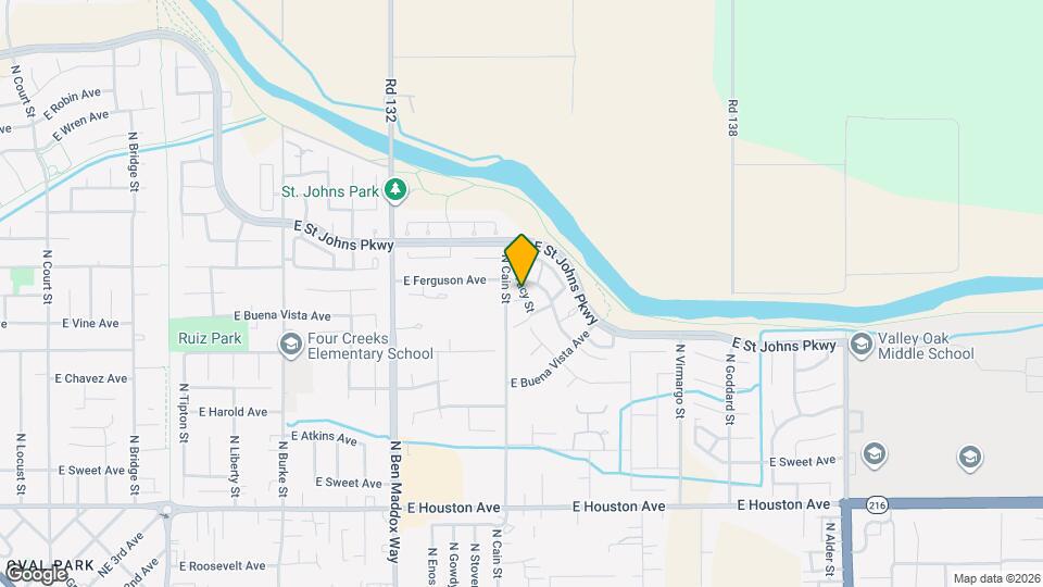 2131 N Tracy St Map and Location Details