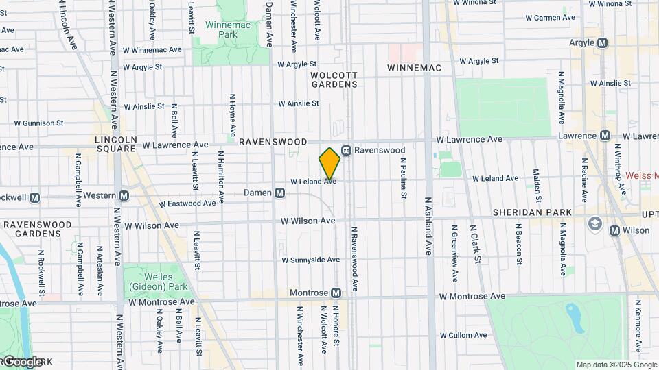 1821 W Leland Ave, Unit 1C Mapa y Detalles de la Ubicación