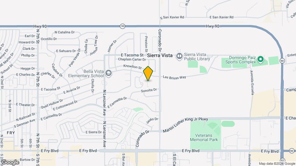 2280 Las Brisas Way Map and Location Details