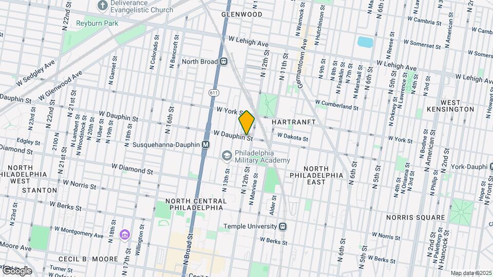 1210 W Dauphin St Map and Location Details