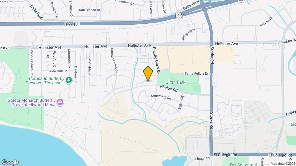 7132 Phelps Rd, Unit Pacific Palms Condo Map and Location Details