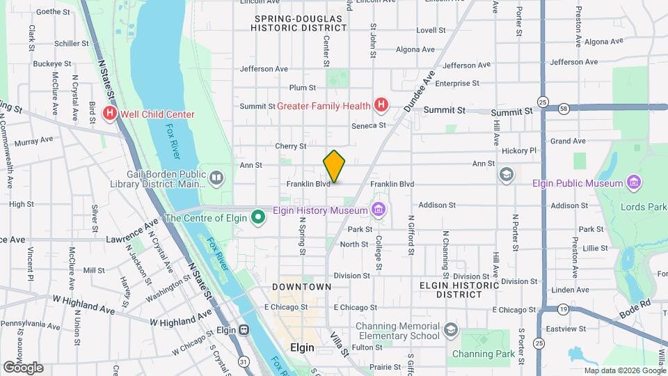 257 Franklin Blvd Mapa y Detalles de la Ubicación