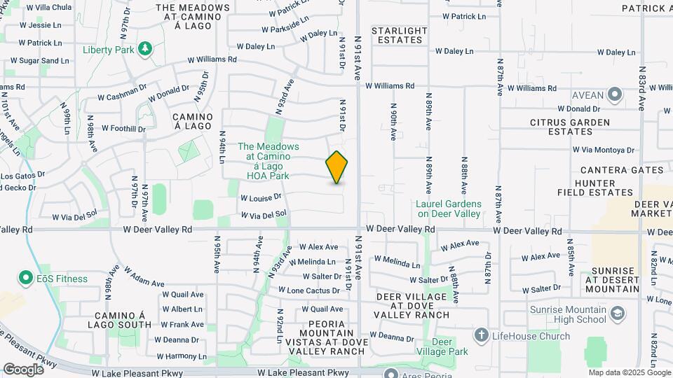 9144 W Louise Dr Map and Location Details