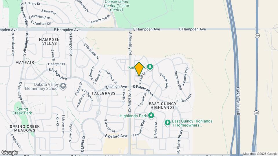 21709 E Kent Dr Map and Location Details