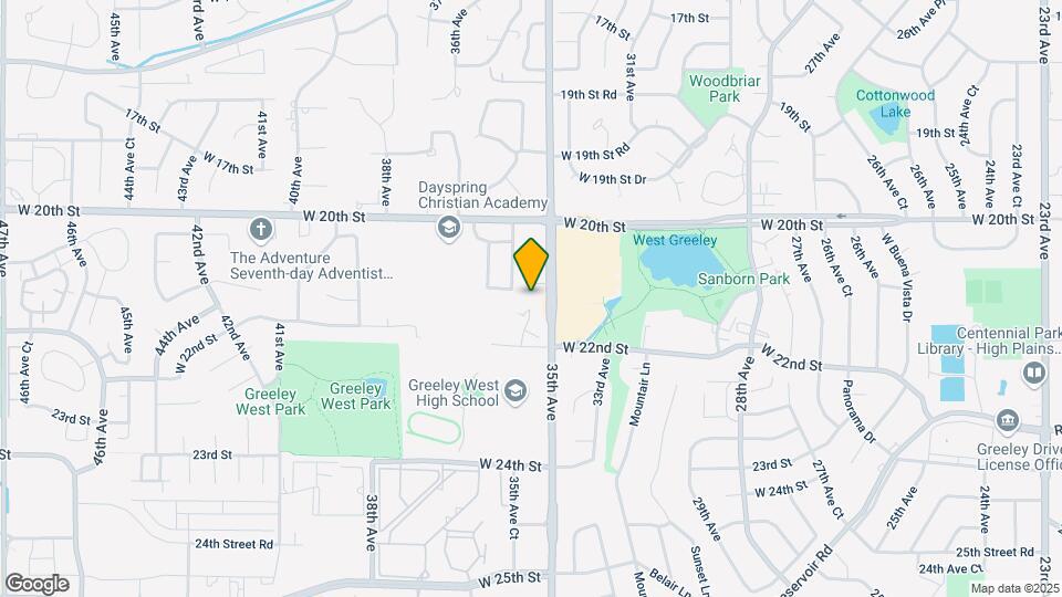 2162 35th Avenue Ct Map and Location Details