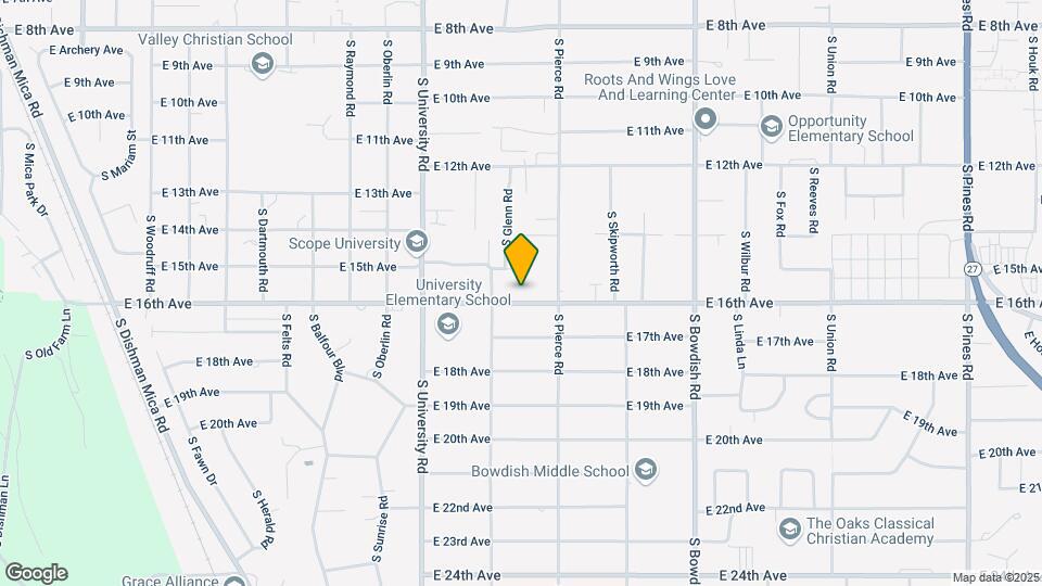10921-10923 E 16th Ave Mapa y Detalles de la Ubicación