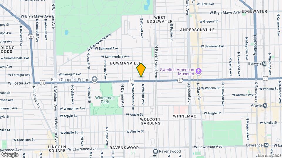 5206 N Wolcott Ave Mapa y Detalles de la Ubicación