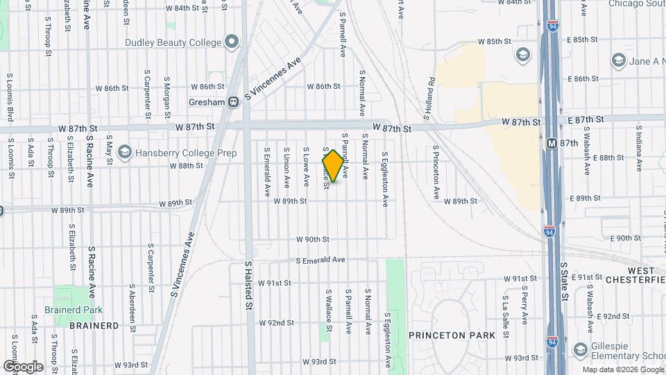 8837 S Wallace St, Unit Apt 2 Mapa y Detalles de la Ubicación