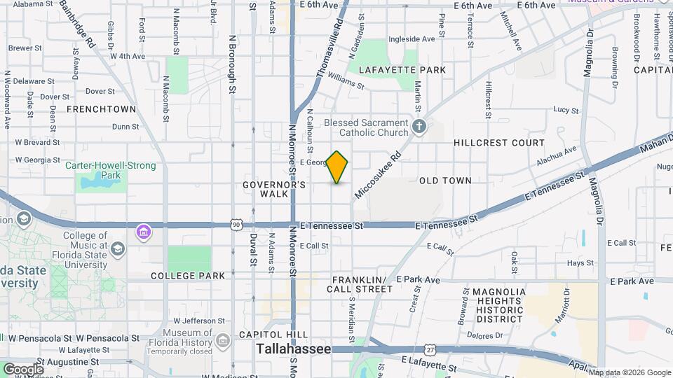 419 N Gadsden St Mapa y Detalles de la Ubicación