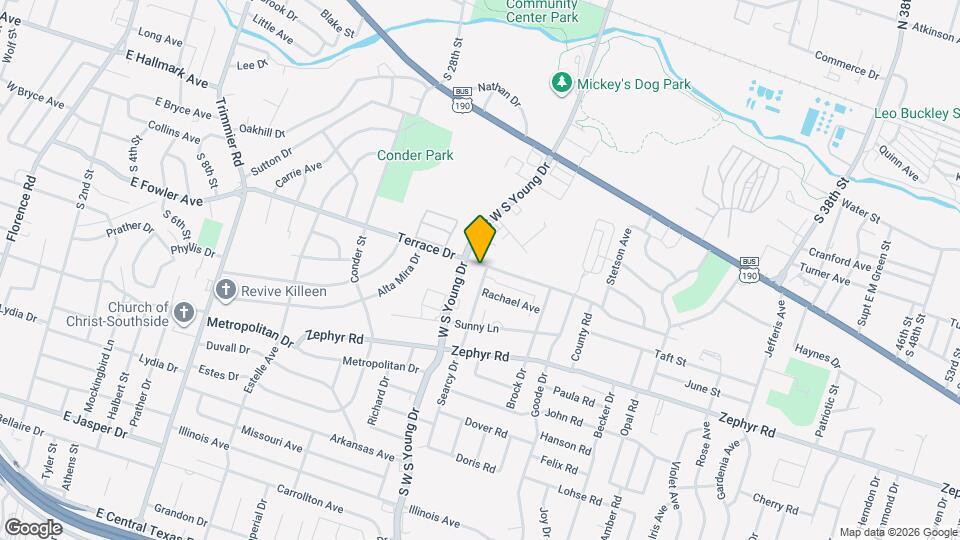 2218 Terrace Dr Map and Location Details