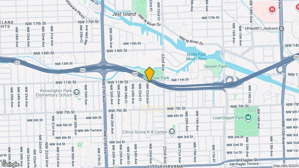 1023 NW 23rd Ave Map and Location Details