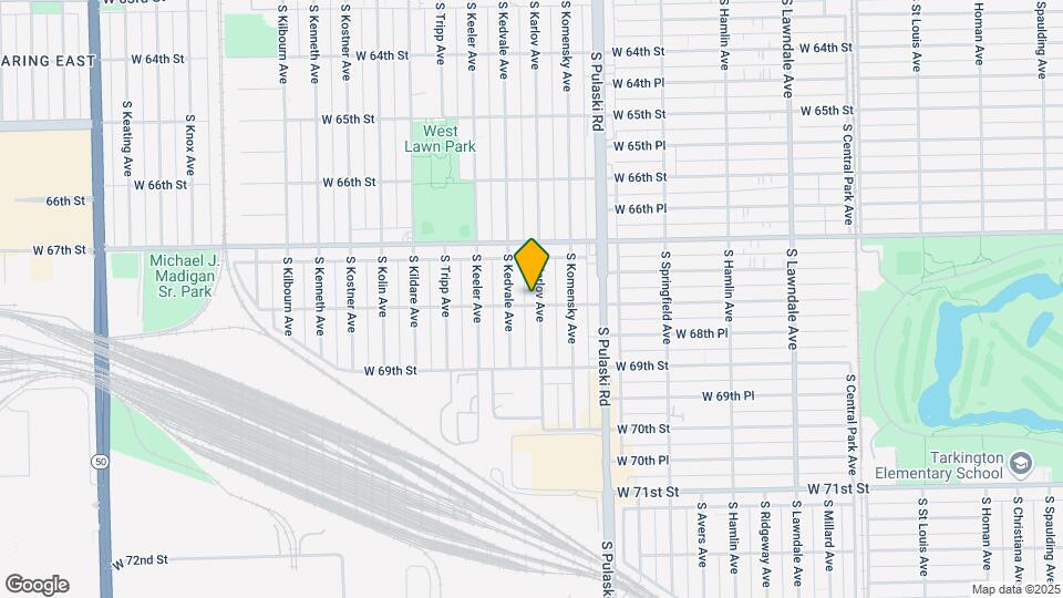 6758 S Karlov Ave Map and Location Details