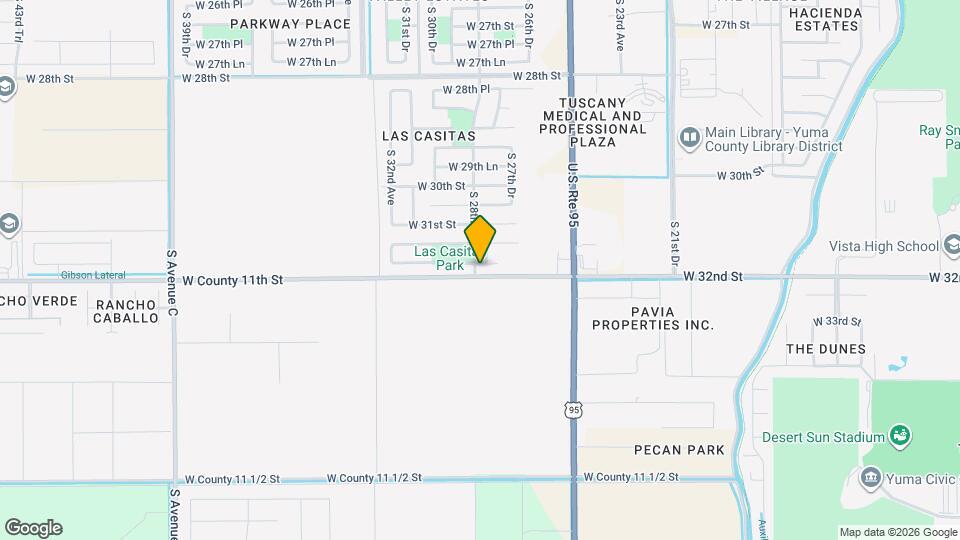 2845 W 31st Ln Map and Location Details
