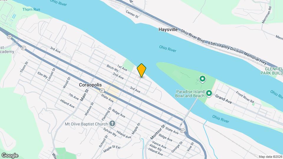 105 Broadway St Map and Location Details