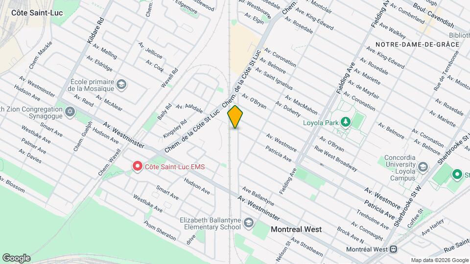 5390 Connaught Av Map and Location Details