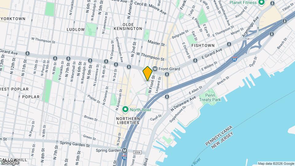 1101 N Hancock St Mapa y Detalles de la Ubicación