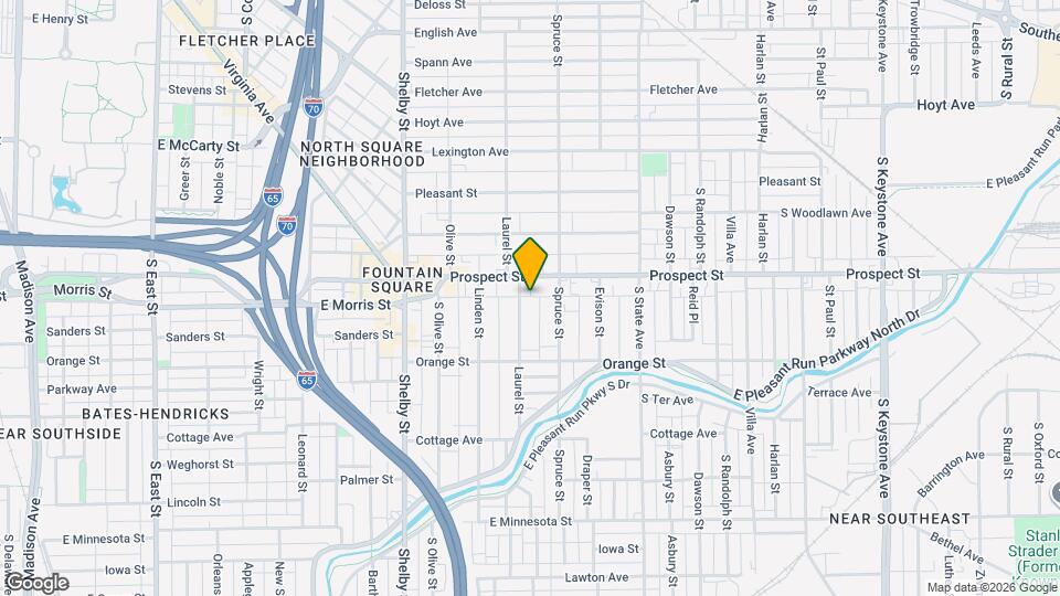 1121 Laurel St Map and Location Details